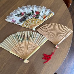 Three Beautiful Vintage Fans (DR)