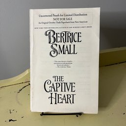 'The Captive Heart' Uncorrected Proof Paperback - Author's Personal Copy
