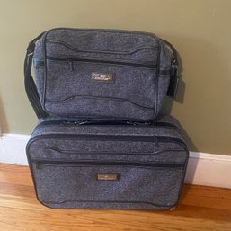 2 Pieces Of Vintage Jordache Luggage In Great Condition (SA122)
