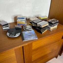 Vintage Cassette Tapes & RCA CD Player - Untested (BSMT)