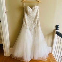 Stunning Couture Wedding Gown, Size 10