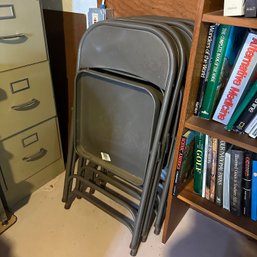 Four Metal Folding Chairs (BSMT Back)