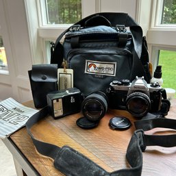 NIKON FM2 With Additional Lens And Flash (FR)