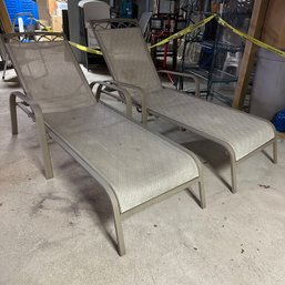 Two Outdoor Lounge Chairs (BSMT)