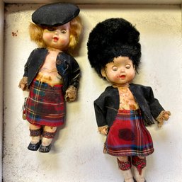 Pair Of Vintage Scottish Dolls (GarageMB18)