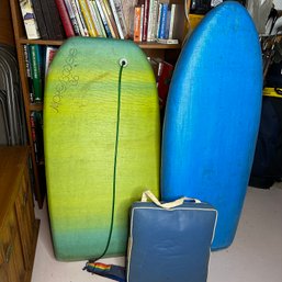 Vintage Boogie Boards & Life Preserver Cushion (BSMT)