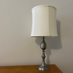Chrome Tone Metal Table Lamp (loft)