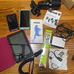 Mixed Electronic Lot With LG Cellphones, Powerocks Charger, Fitness Tracker & More!  (B1)