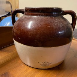 Vintage Crock Bean Pot Jug #6 (Basement)