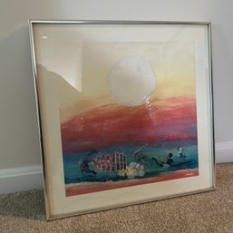 Artist Signed Framed Art Piece, Sunset (loft)