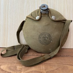 Vintage Boy Scouts Of America National Council Canteen With Strap (OA)