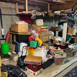Giant Basement Pickers Lot Including Christmas Ribbons, Craft Supplies, & Much More!