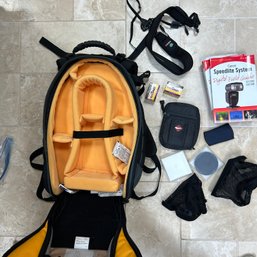 Camera Backpack With Some Accessories (FR)