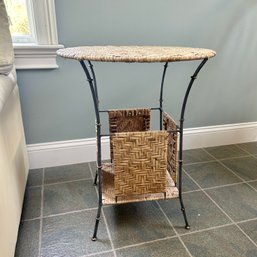 Woven Metal Side Table (office)