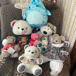 Soft Plush Stuffed Animal Lot - Squishmallow, Boyd's Teddy Bear & More (B1)