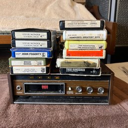 Vintage 8-track Player With Cassettes (Basement Gym)