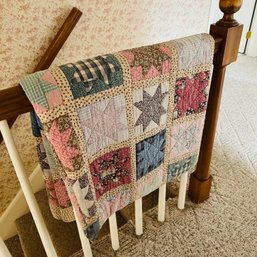 Handmade Twin Size Patchwork Quilt (Upstairs)