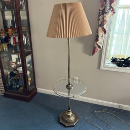 Vintage Floor Lamp With Glass Top Table (Master Bedroom)
