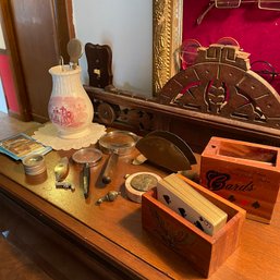 Assorted Vintage Lot Including Card Holders, Magnifying Glasses, And More!