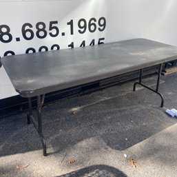 Black Duralite 6' Folding Table (Driveway 50972)
