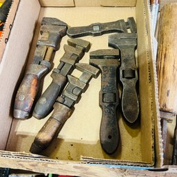 Box Lot Of Adjustable Wrenches