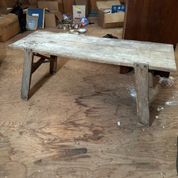 Rustic Wooden Bench - Needs Repair (Barn UP)