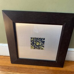 Wood Framed & Matted Square 21' X 21' Wall Art With Flower Closeup (SA103)