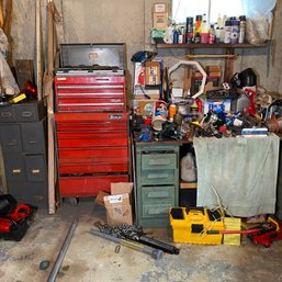 HUGE Picker's Lot With Loads Of Hand And Electric Tools PLUS A Craftsman Tool Cabinet (Bsmt)