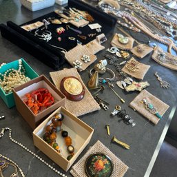 Huge Lot Of Jewelry Incl. Several Sterling Pieces, Costume Jewelry, & More (*67043*) (OA)