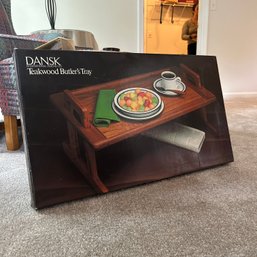 New In Box: DANSK Teakwood Vintage Butler's Tray (upBed)