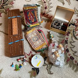 Misc. Lot Including Vintage Dice, Cribbage, And More!
