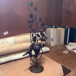 Birdsnest Decorative Tealight Holder, Aged Bronze Patina (basement)