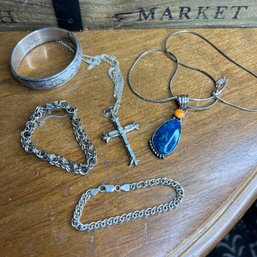 Sterling Silver Pendant Necklaces And Bracelets (KM11)