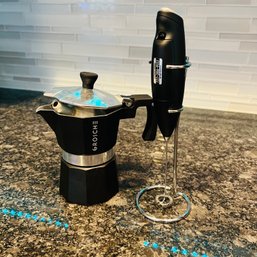 Stovetop Espresso Maker And Frother (Kitchen)
