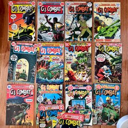 Lot Of Vintage DC COMICS: GI COMBAT Comics, Early 1970s (office)