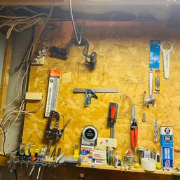 Wall Lot No. 1 - Assorted Tools And Supplies (Zone 3)