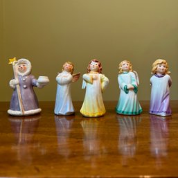 Five Vintage Goebel W Germany HUMMEL Singing Angel Figures (BR)