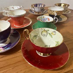 Beautiful Assortment Of Vintage Tea Cups & Saucers Including Paragon, Brown-Westhead & Aynsley (DR)