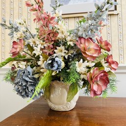 Faux Floral Arrangement In Pot (Living Room)