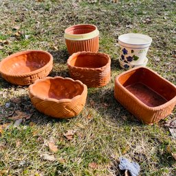 Assorted Ceramic And Terracotta Planters (LH)