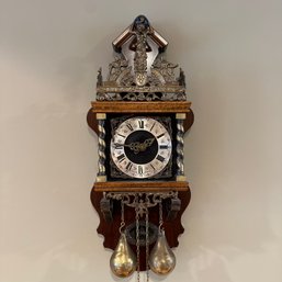 Vintage Ornate Pendulum Wall Clock (LR)