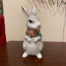 Ceramic Christmas Rabbit Figure (lR)