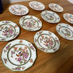 Ten Beautiful Vintage Decorative Plates - Johnson Bros, Mintons, & Herend Hungary (DR)