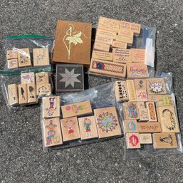 Box Lot Of Assorted Craft Stamps (NK)