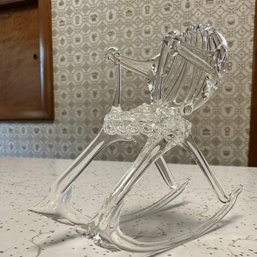 Delicate Tiny Glass Rocking Chair (Kitchen)