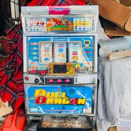 Vintage Duel Dragon Slot Machine With Key (Garage)