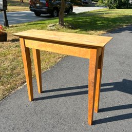 Gorgeous Bird's Eye Maple Vintage Console Table With Beautiful Grain (IS)