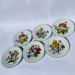 Set Of Six Bareuther Waldsassen Floral Collector Plates (LH)