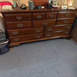 The Sterlingworth Corporation 11-Drawer Wooden Dresser With Mirror (Master Bedroom)