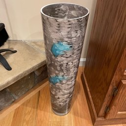 Tall Marbled Glass Vase (LR)